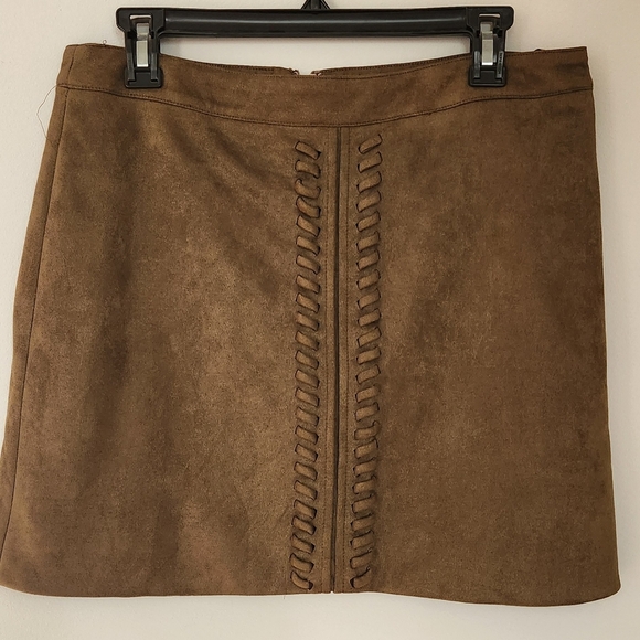 Very J Olive Brown mini Skirt - Picture 1 of 5
